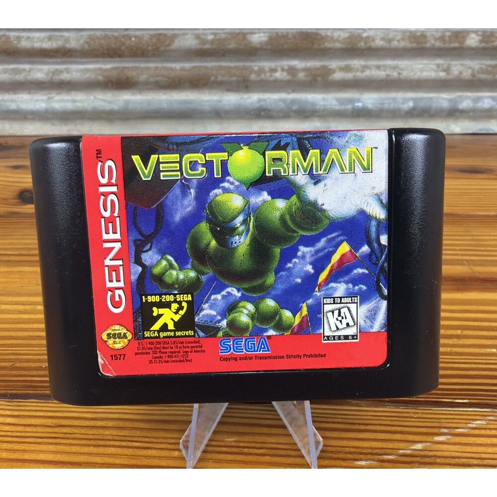 Vectorman (Sega Genesis, 1995) Cart Only - Tested - Authentic!